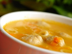 Супа топчета по селски с домати от консерва, ориз и варена застройка - снимка на рецептата